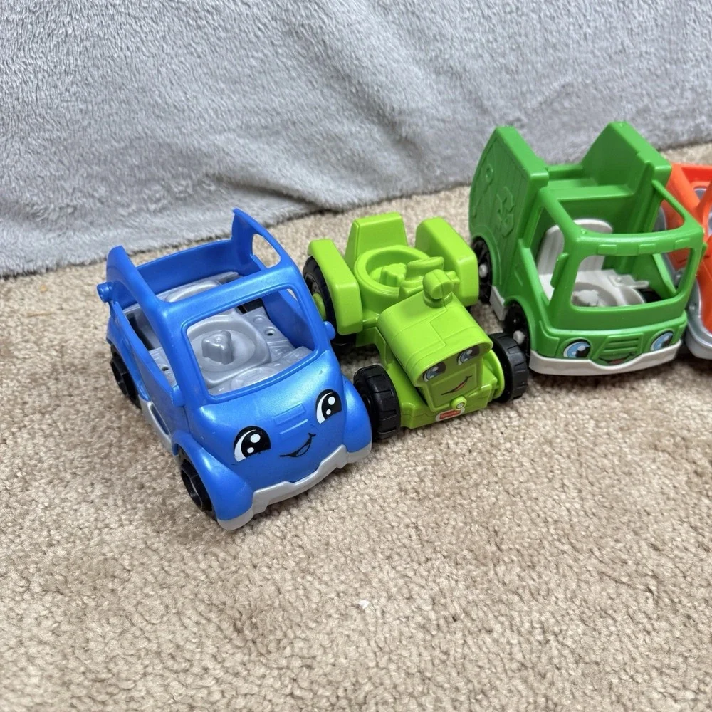 Fisher-Price Little People Community Helper Vehicle Lot 4 Tractor Truck HMX82